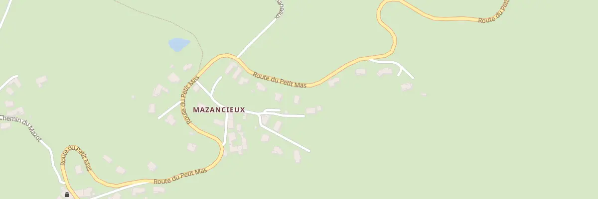 Plan du 884 Rte du Petit Mas à La Gimond