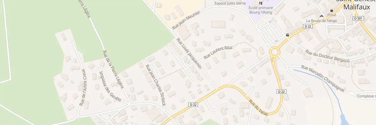 Plan du 13 Rue Louis Jacquemin à Saint-Genest-Malifaux