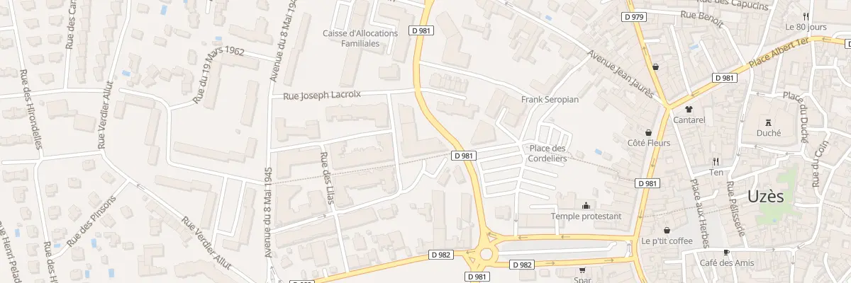 Plan du 1 Rue des Cèdres à Uzès