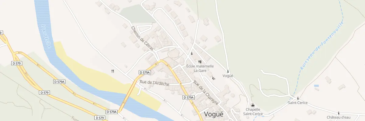 Plan du 7 Rue de la Calade à Vogüé
