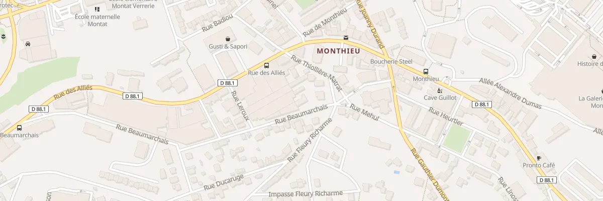 Plan du 17 Rue Beaumarchais à Saint-Étienne