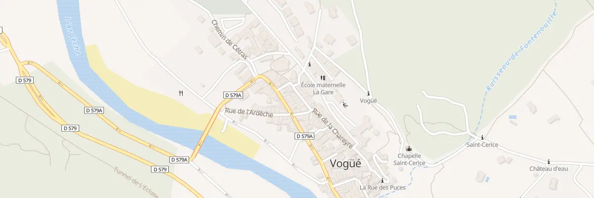 Plan du 3 Rue des Balcons à Vogüé