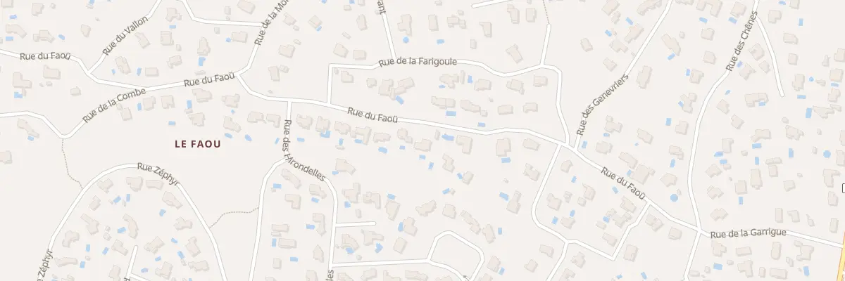 Plan du 343 Rue du Faoü à Poulx