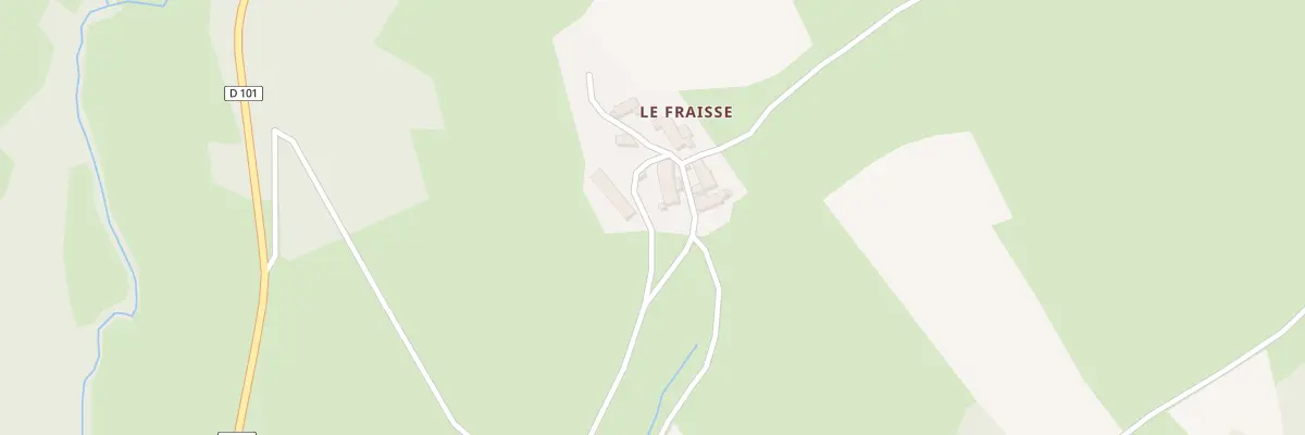 Plan du 5522 Le Fraisse à Riotord