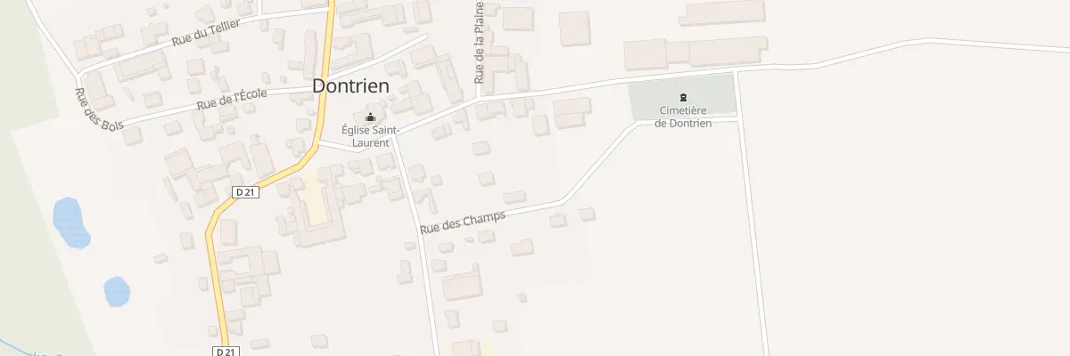 Plan du 1 Rue des Champs à Dontrien