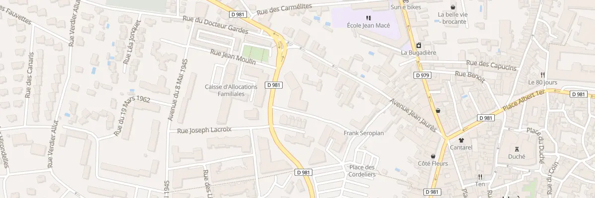 Plan du 9005 Av Georges Chauvin à Uzès