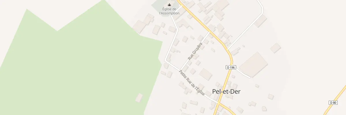 Plan du 6 Petite Rue de l’Eglise à Pel-et-Der