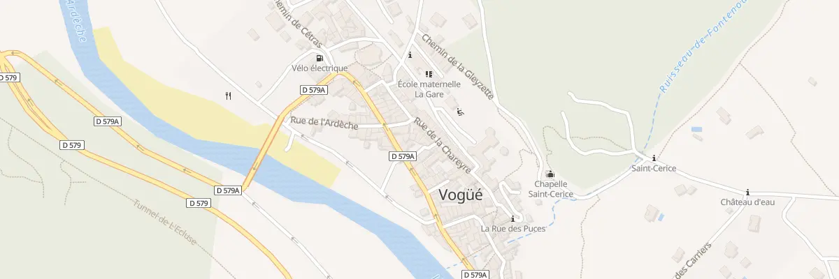 Plan du 5481 Le Village à Vogüé