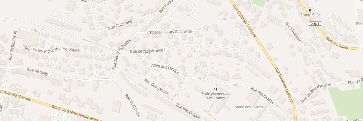Plan du 16 Rue de l’Espérance à Saint-Étienne
