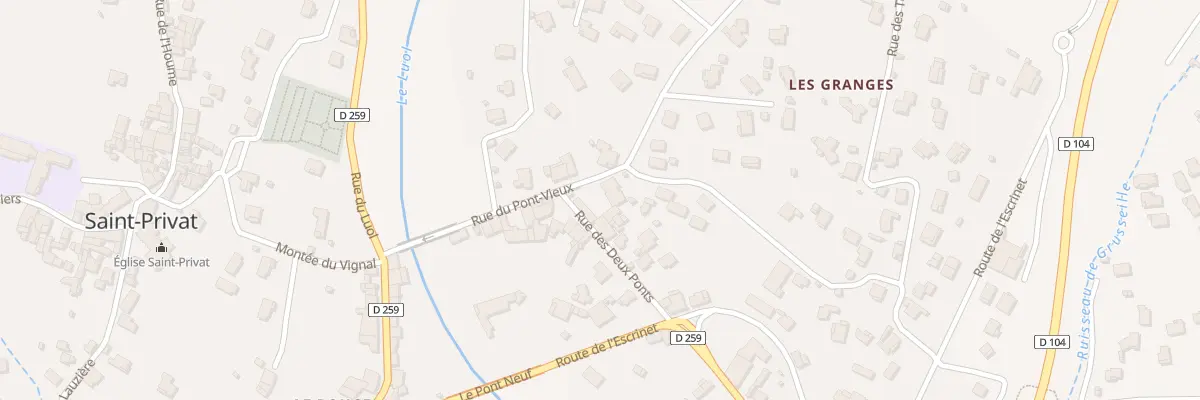 Plan du 16 Rue des Deux Ponts à Saint-Privat