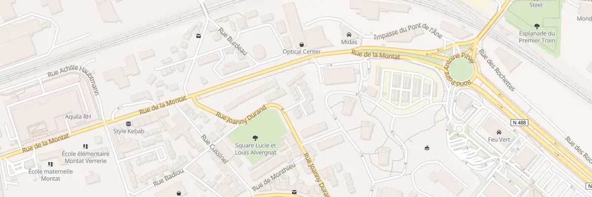Plan du 14T Rue Joanny Durand à Saint-Étienne