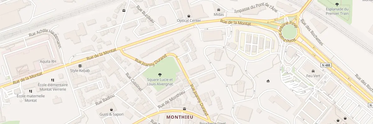 Plan du 14A Rue Joanny Durand à Saint-Étienne