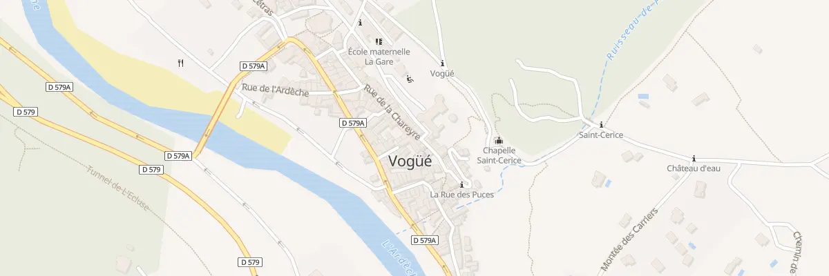 Plan du 18 De la Chareyre à Vogüé