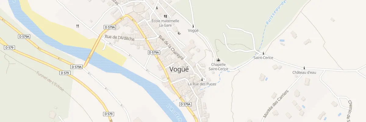 Plan du 20 De la Chareyre à Vogüé