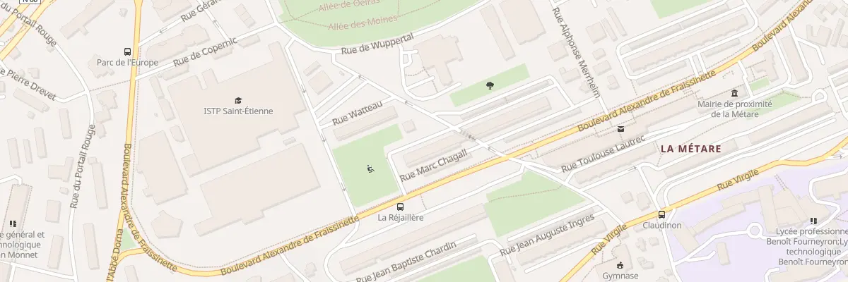 Plan du 22 Bd Alexandre de Fraissinette à Saint-Étienne