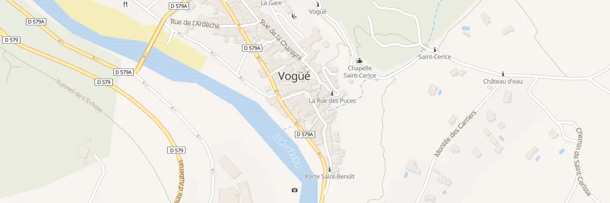 Plan du 1 Pl de l’Esparra à Vogüé