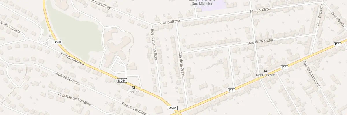 Plan du 15 Rue de la Prairie au Creusot