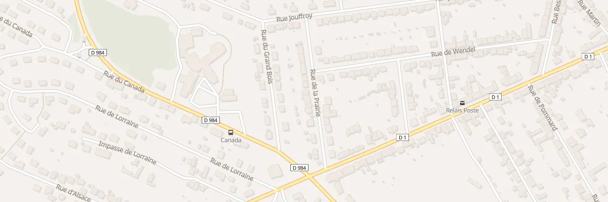 Plan du 9 Rue de la Prairie au Creusot