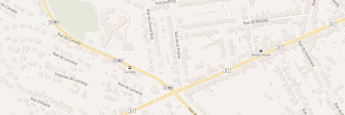 Plan du 7 Rue de la Prairie au Creusot