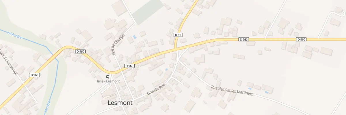 Plan du 14 Rue du General de Gaulle à Lesmont