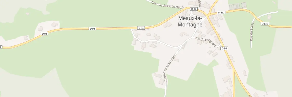 Plan du 283 Rue du POIGNARD à Meaux-la-Montagne