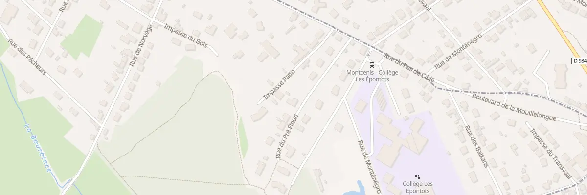 Plan du 10 Rue du Pre Fleuri à Montcenis