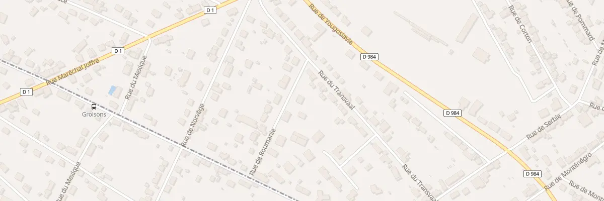 Plan du 3 Rue de Roumanie au Creusot