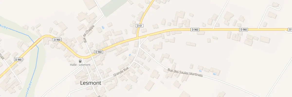 Plan du 1 Rue des Saules Martinets à Lesmont