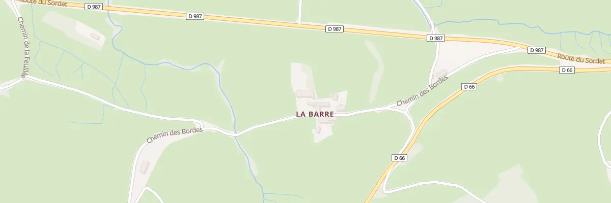 Plan du 5065 La Barre à Aigueperse