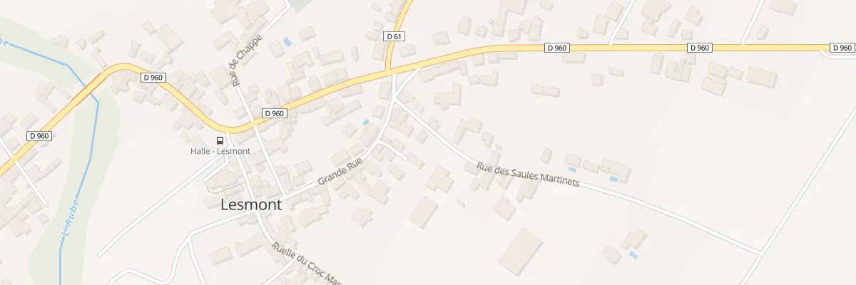 Plan du 4 Rue des Saules Martinets à Lesmont