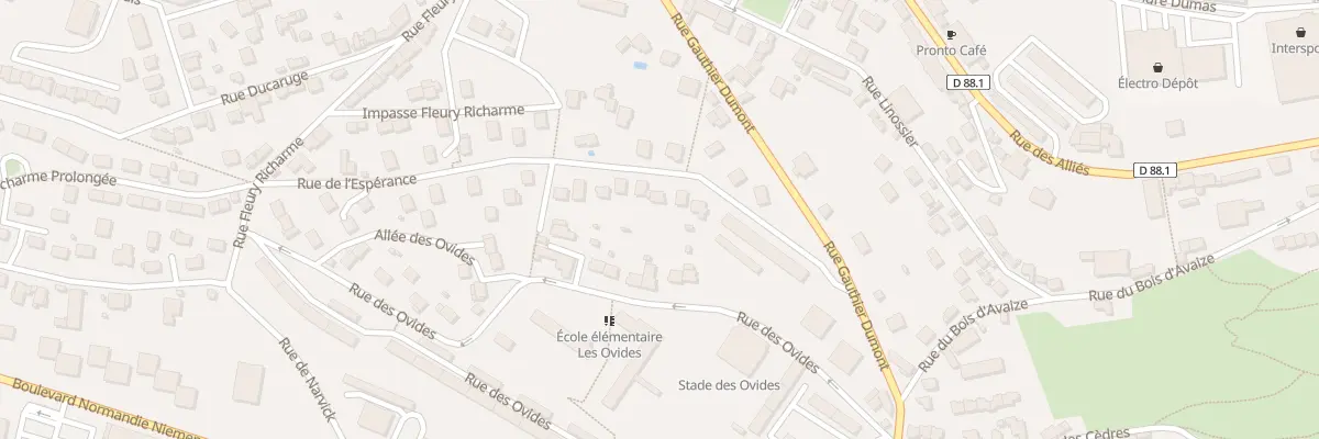 Plan du 34 Rue de l’Espérance à Saint-Étienne