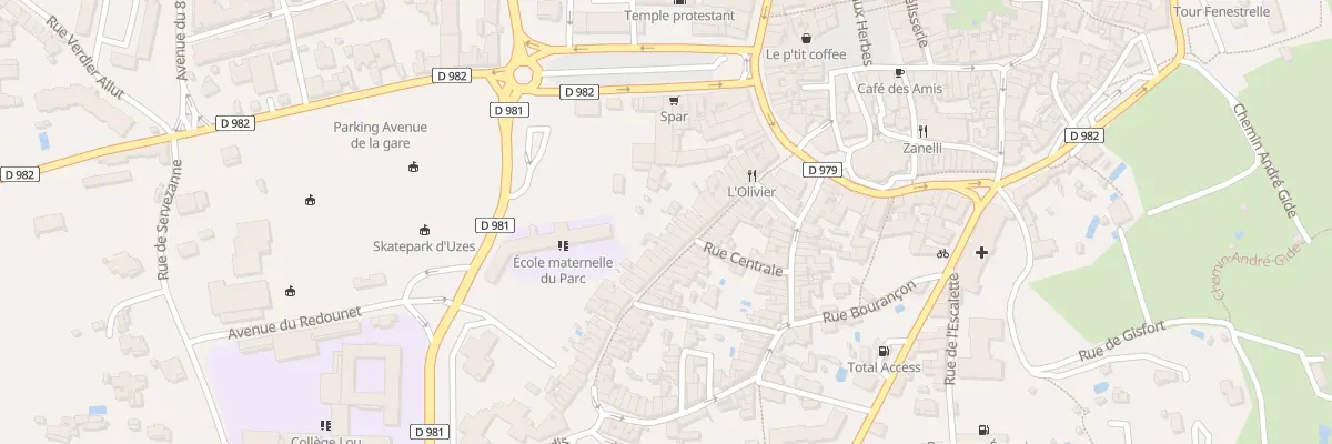 Plan du 34 Rue de la Grande Bourgade à Uzès