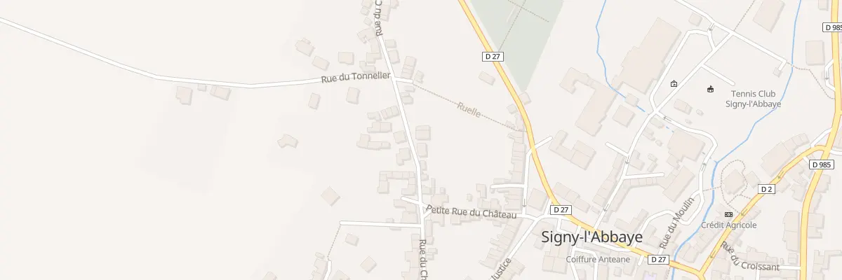 Plan du 34 Rue du Chateau à Signy-l’Abbaye