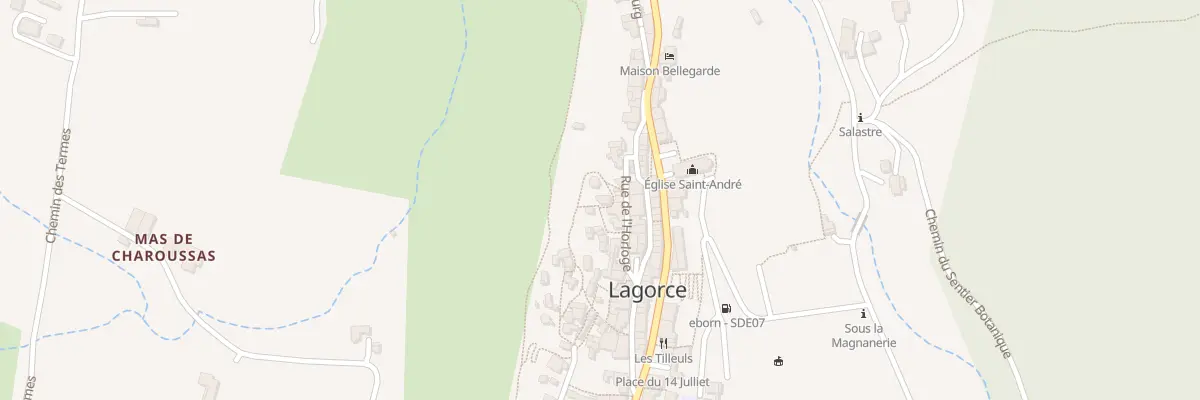 Plan du 5138B Le Village à Lagorce