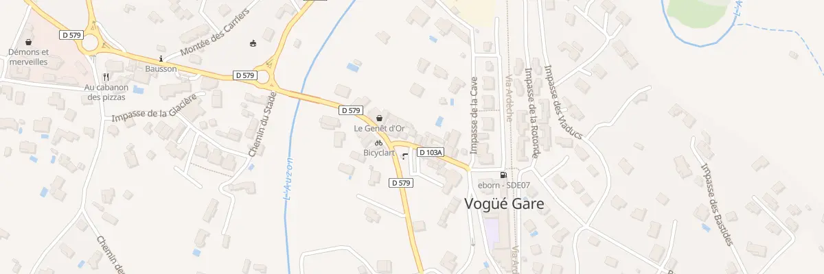 Plan du 35 Rue de la Gare à Vogüé
