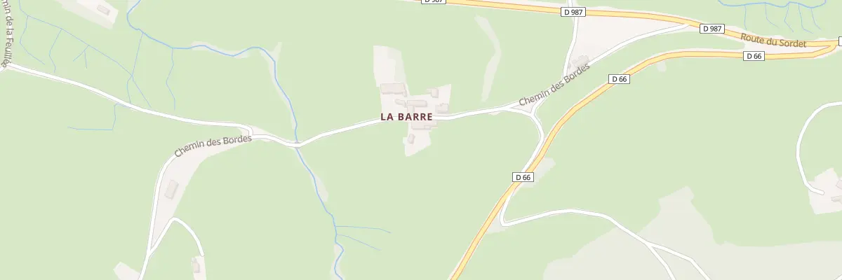 Plan du 5066 La Barre à Aigueperse