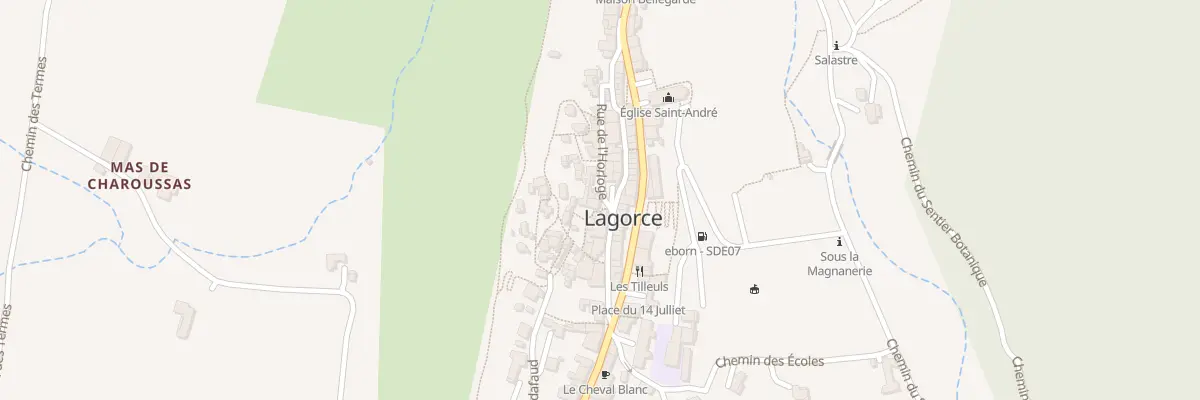 Plan du 5 Rue de l’Horloge à Lagorce