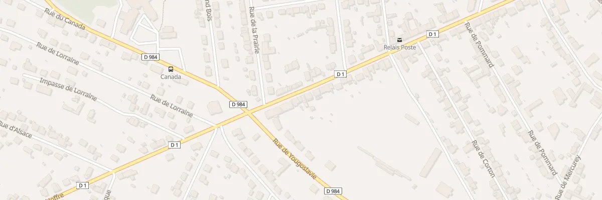 Plan du 9003 Rue Marechal Joffre au Creusot