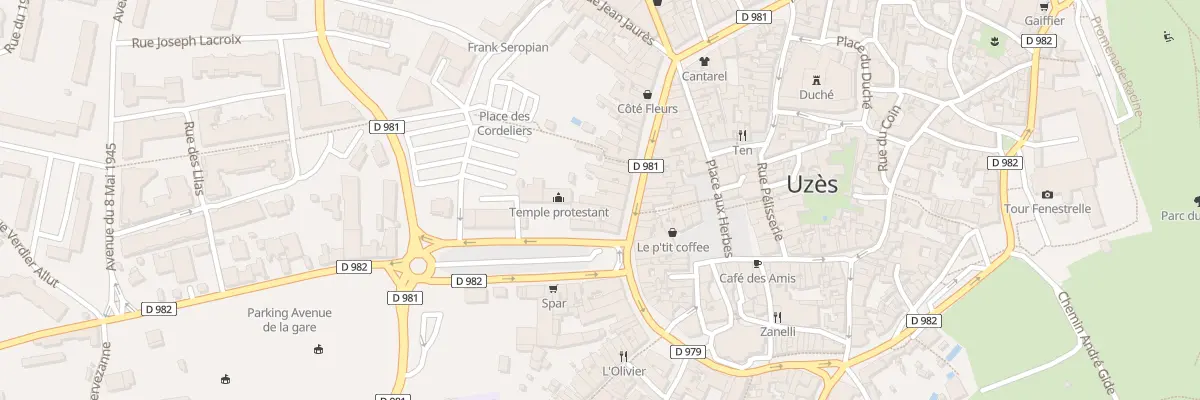 Plan du 64 Bd Gambetta à Uzès