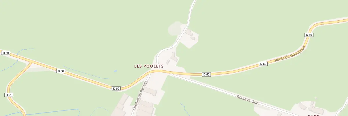 Plan du 30 Che des Poulets au Rousset-Marizy