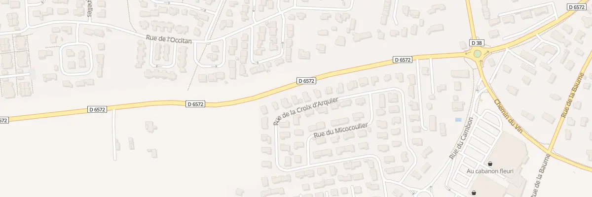 Plan du 1 Rue de la Croix d’Arquier à Saint-Gilles