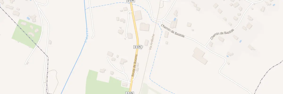 Plan du 580 Rte de Ruoms à Vogüé