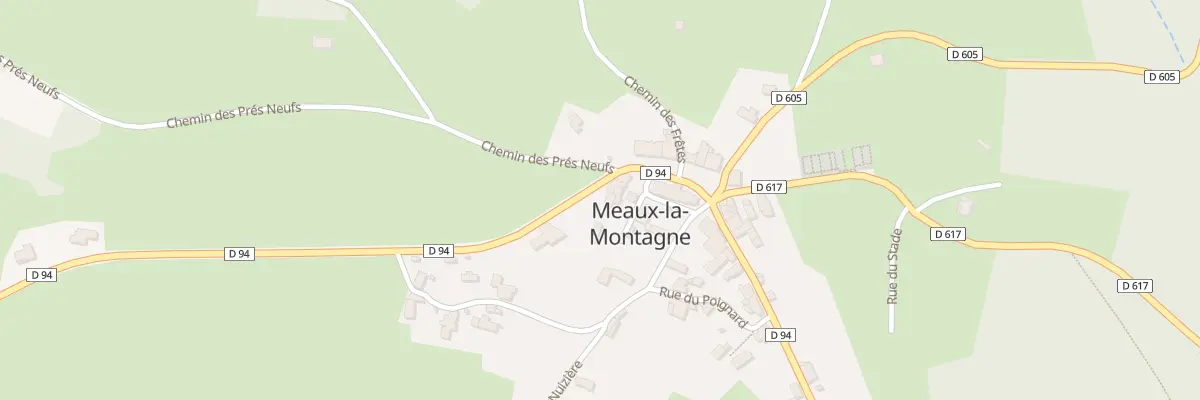Plan du 5052A Le Bourg à Meaux-la-Montagne