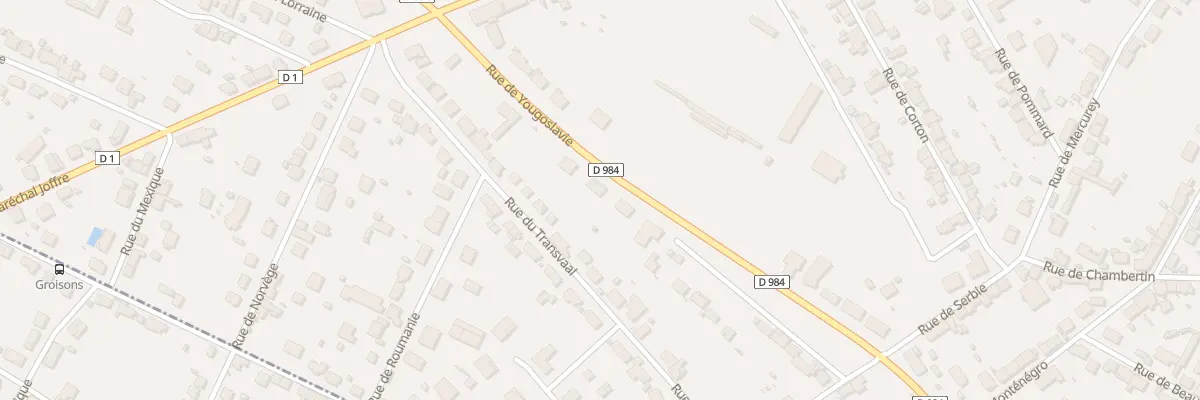 Plan du 16 Rue de Yougoslavie au Creusot