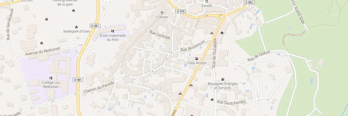 Plan du 31 Rue Petite Bourgade à Uzès
