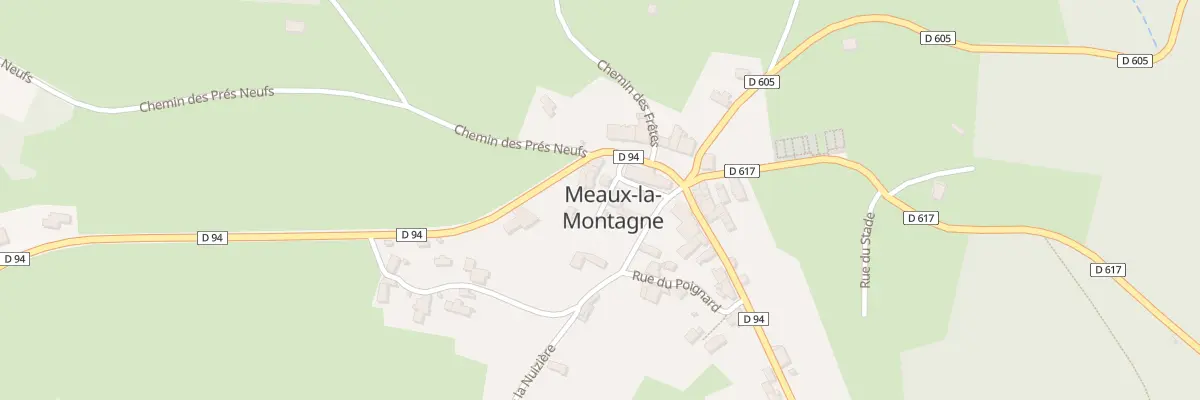 Plan du 5054 Le Bourg à Meaux-la-Montagne