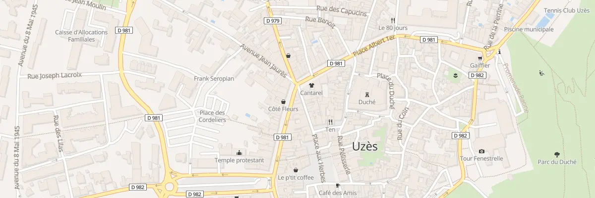 Plan du 19 Bd Gambetta à Uzès