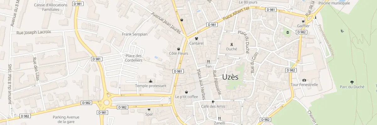 Plan du 12 Rue de la République à Uzès