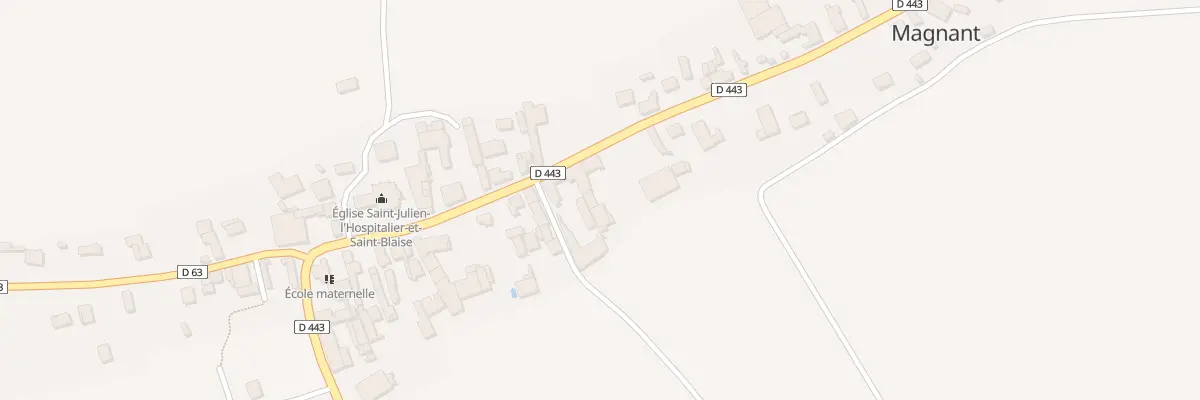 Plan du 36 Rue du Marechal Leclerc à Magnant