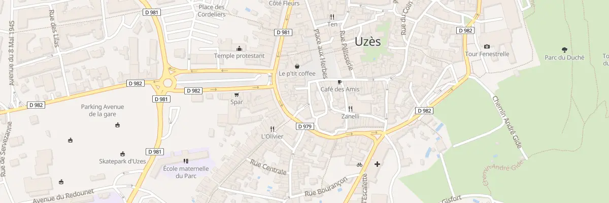 Plan du 6 Rue Saint-Etienne à Uzès